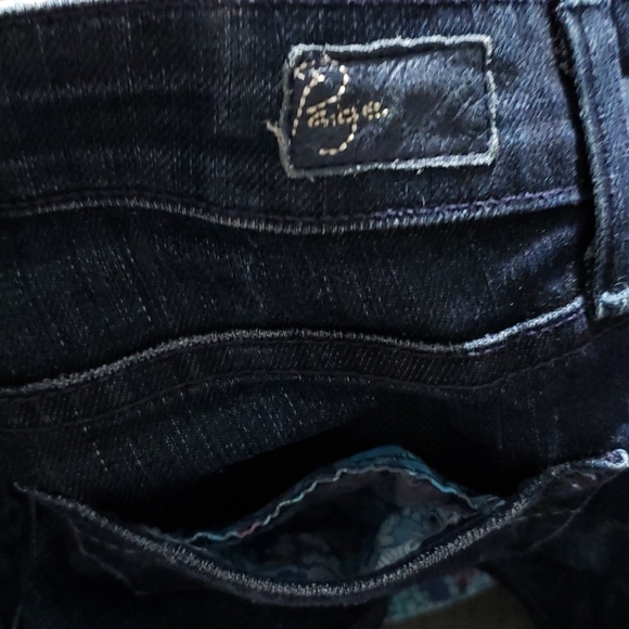 Paige Jean Shorts, Sz 25, Dark Wash - Picture 5 of 8